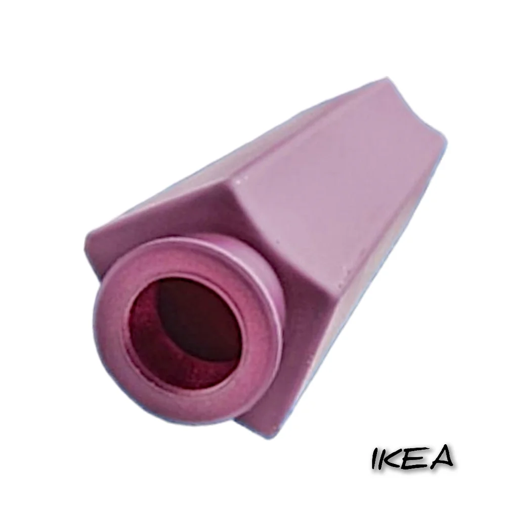 IKEA Tall Rectangular Glass Vase in Plum / Dark Pink 8